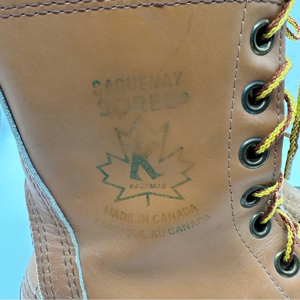 Sorel Kaufman Saguenay Duck Boots Mens Sz 7 Made in Canada Brown